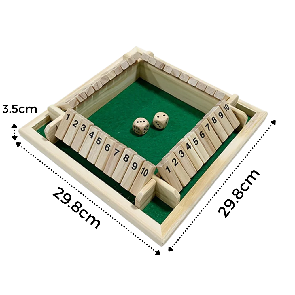 Wooden Dice Game DIMENSION