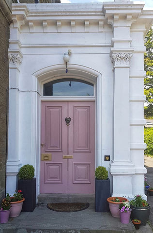 Painted door pink Dusky Blush, from the Al Fresco Frenchic Paint series.