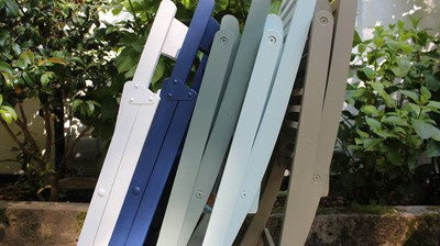 Paint the garden furniture with Frenchic paint.