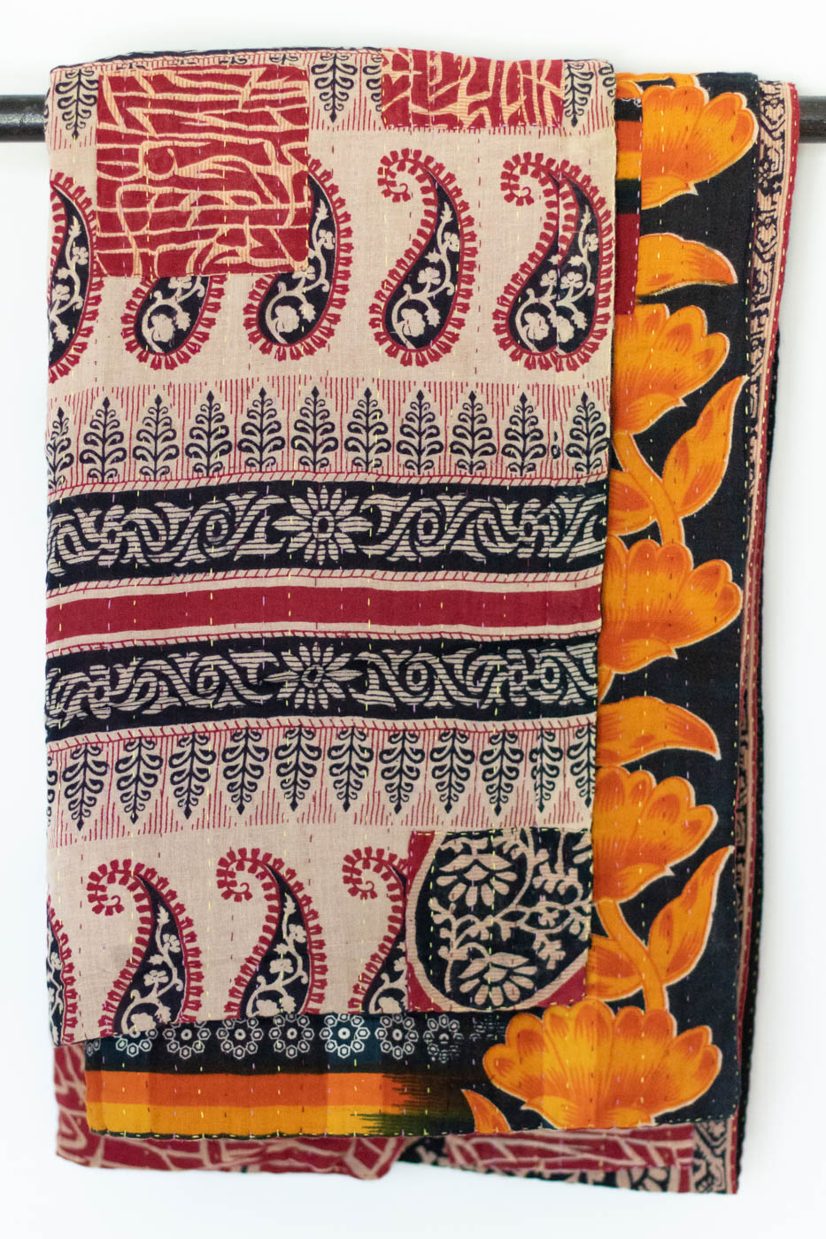 Kantha Quilted Throws - Cotton & Silk Blend Quilts - dignify