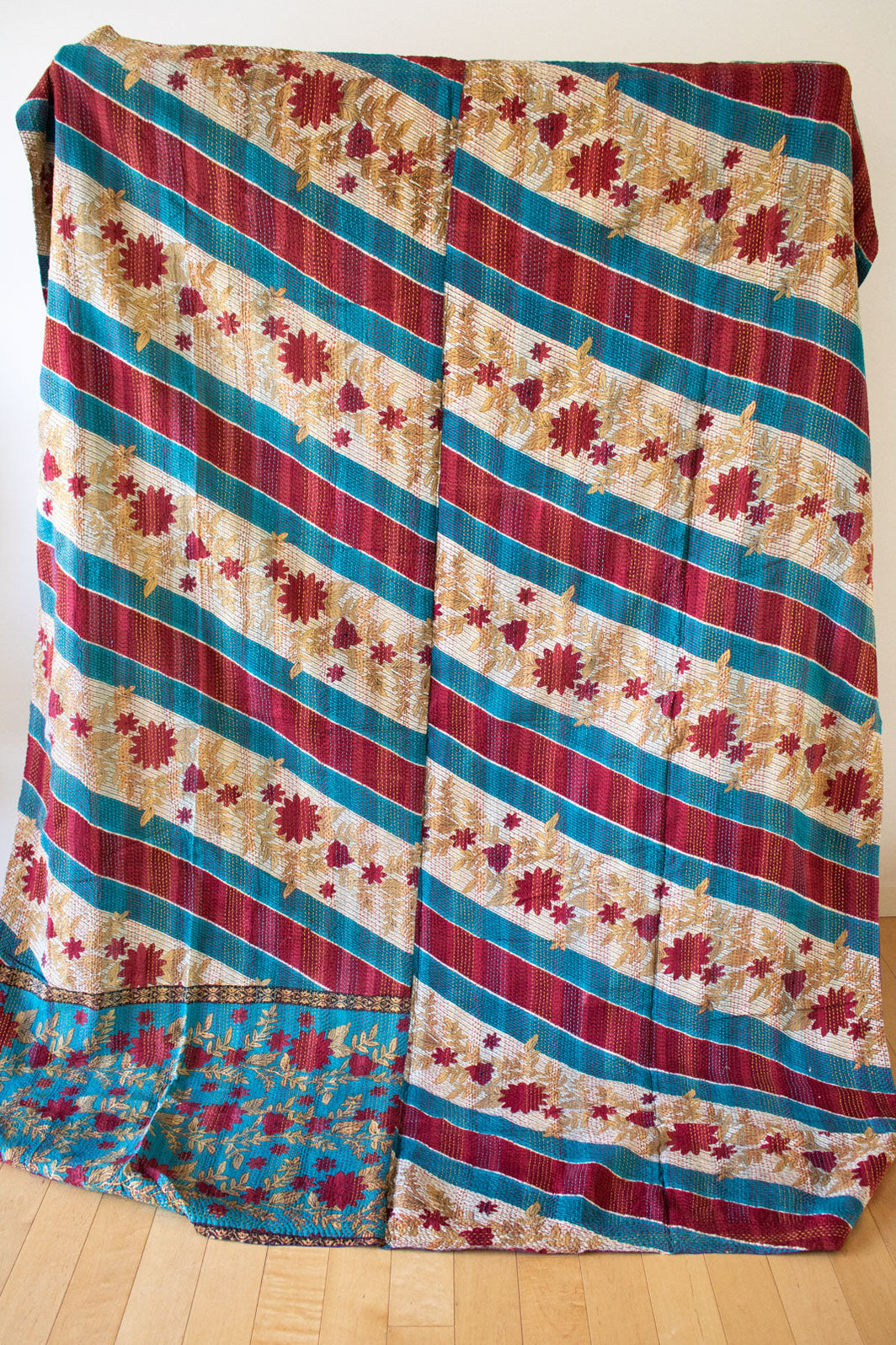 Kantha Throw Quilts & Blankets | Vintage, Handmade & Indian Style