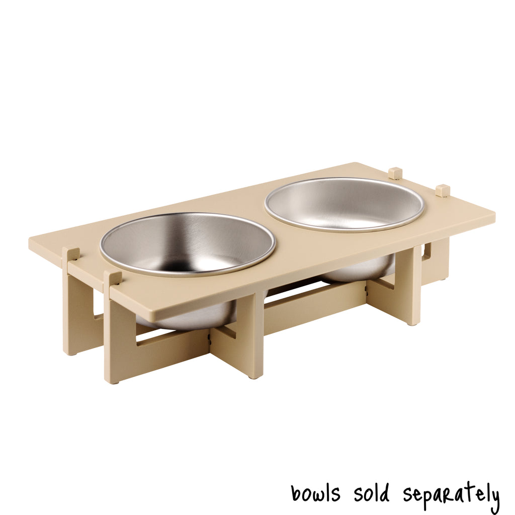 Large Dogs Bowls Elevated Pet Double Food Water Bowl Tilted Height