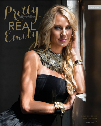 Emily Dees-Boulden in a feature story for Little Black Dress Magazine