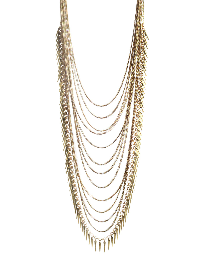 Download Jenny Bird Palm Meris Necklace In Gold Swank