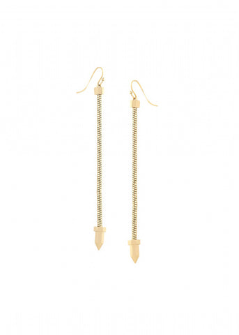 CC Skye Dagger Drop Earrings in Gold