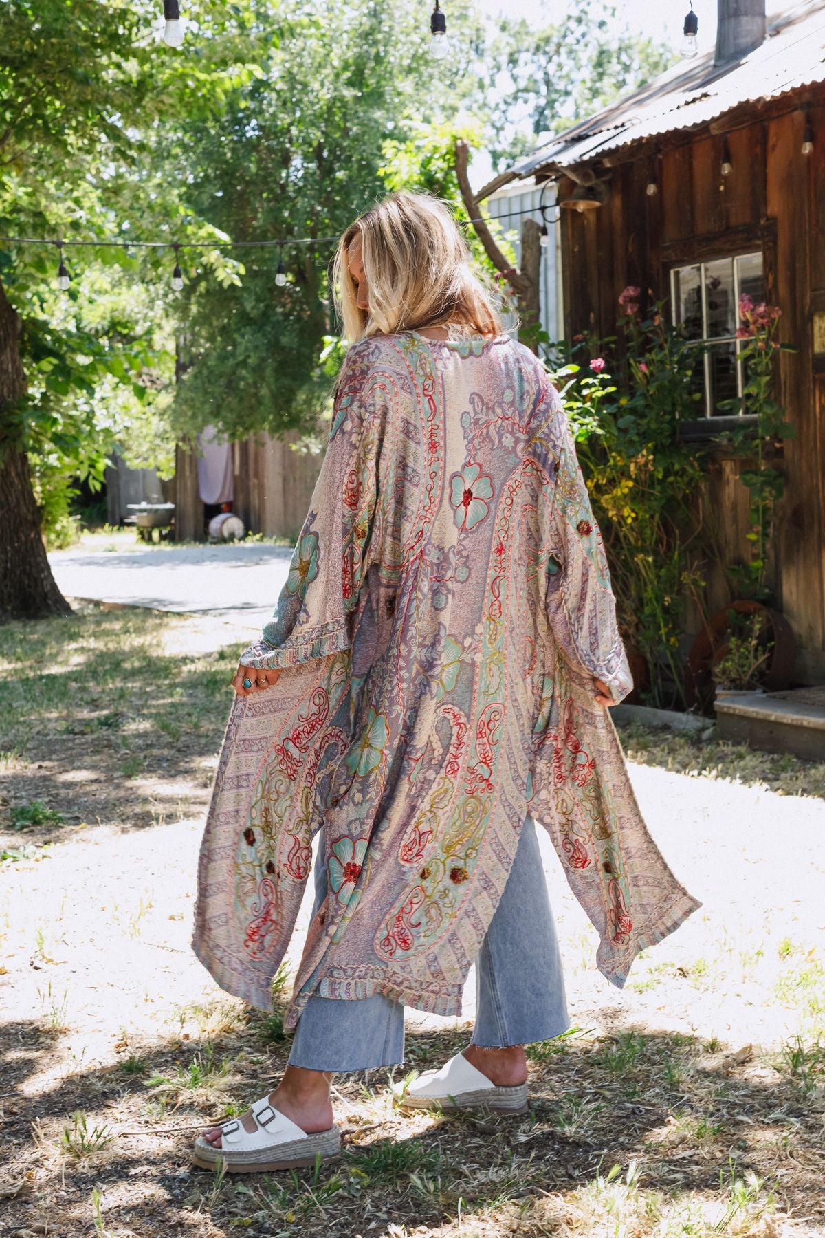 Talulah Floral Duster Kimono - Lilac 