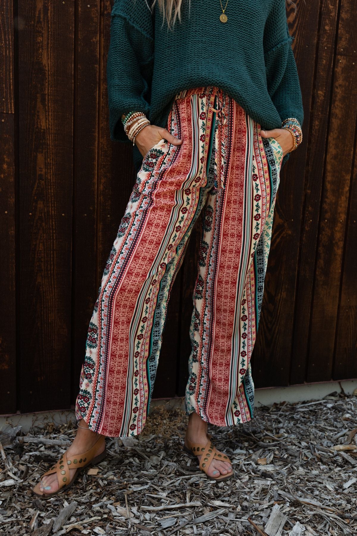 Garcia H30313 mini corduroy wide leg pants