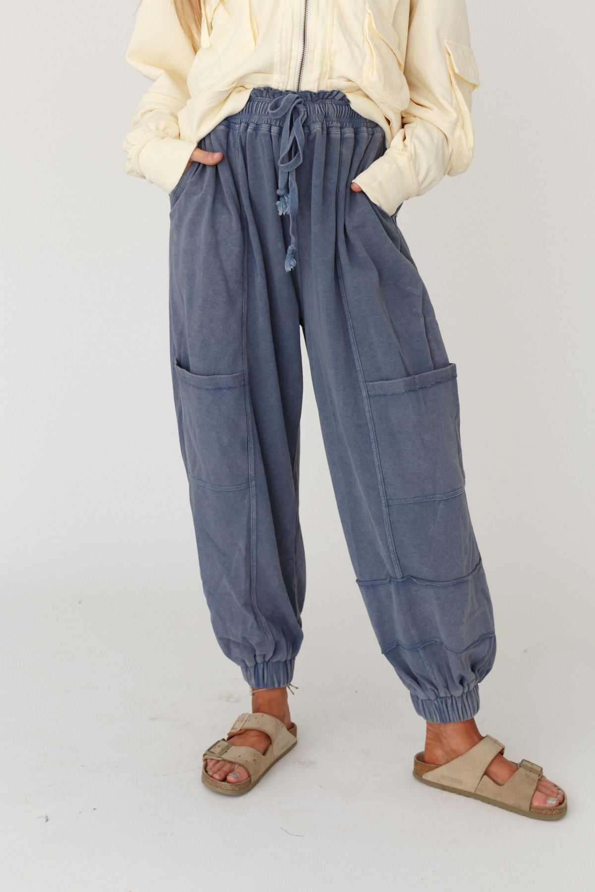 True To You Jogger Pant - Blue | Three Bird Nest