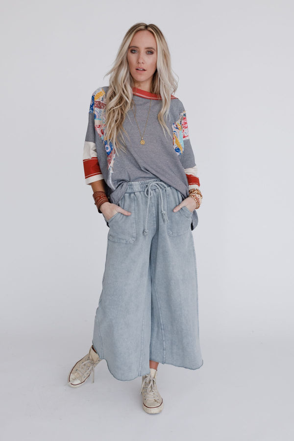 Donna Flared Overalls - Denim