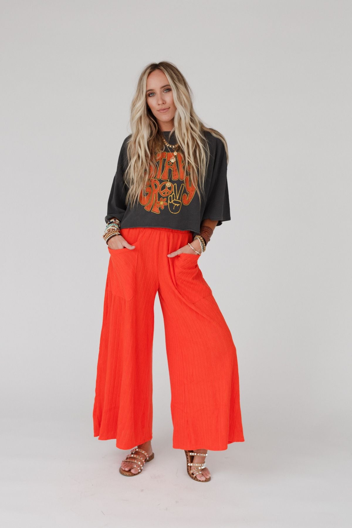 Red Wide Leg Pants – Aille Design