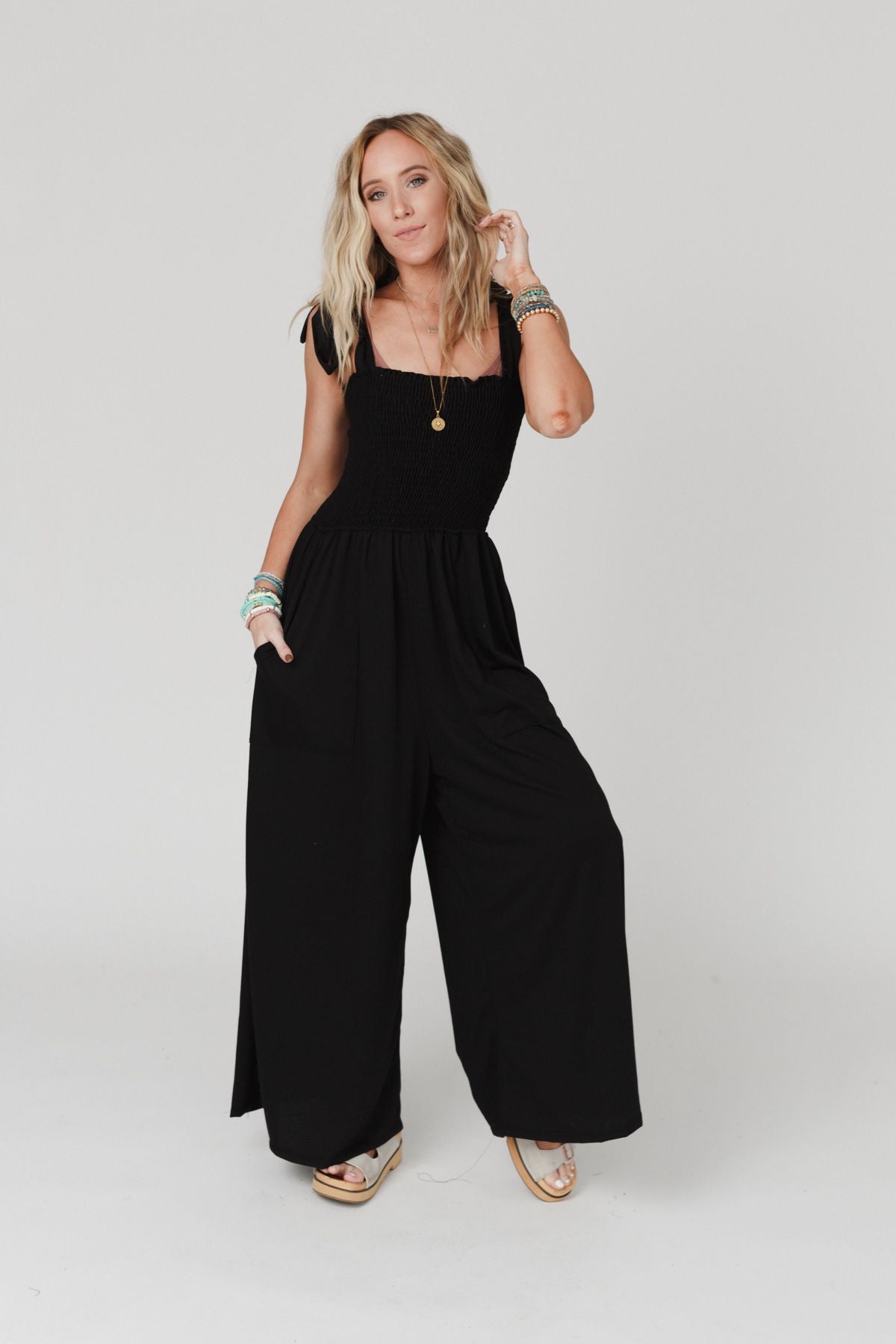 Daytripper Wide Leg Jumpsuit - Taupe