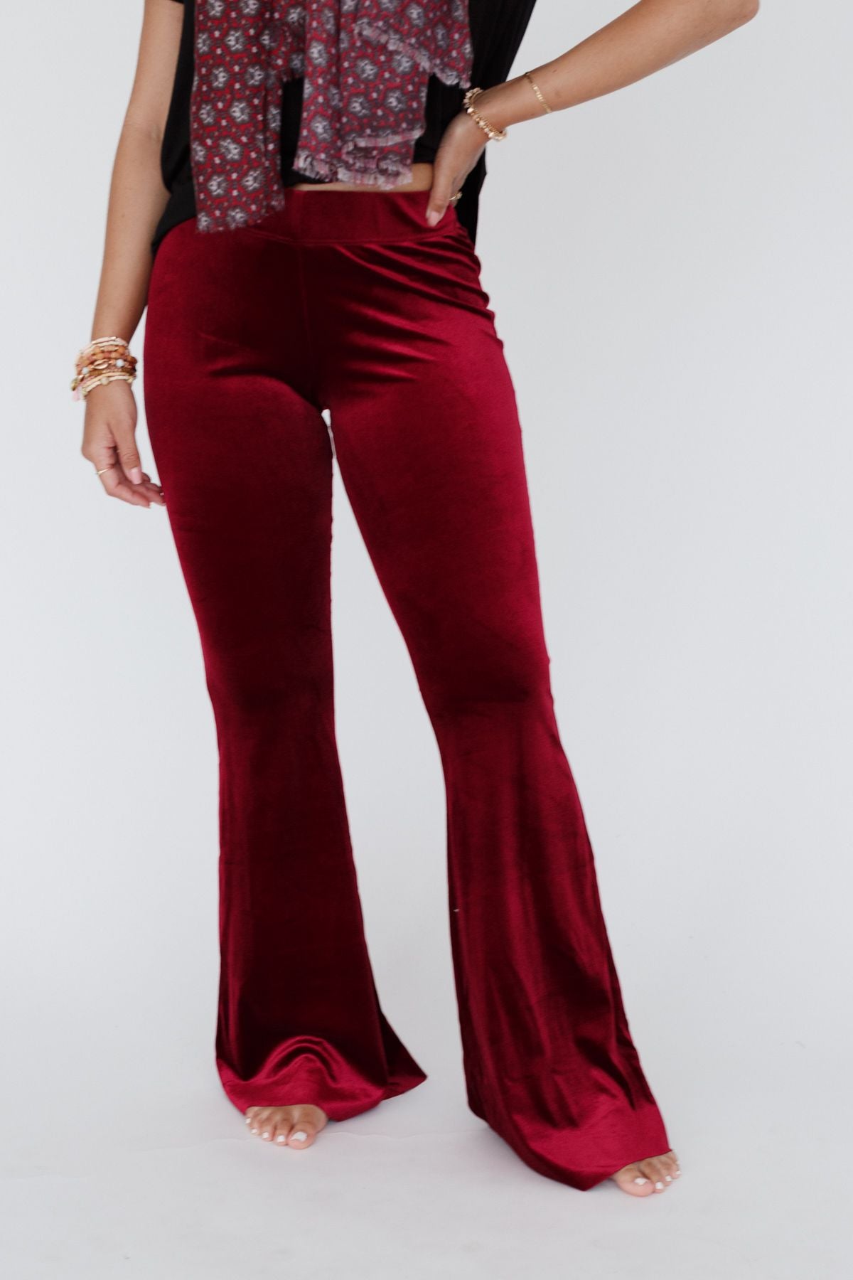 Velour Flare Pants – Lane 201