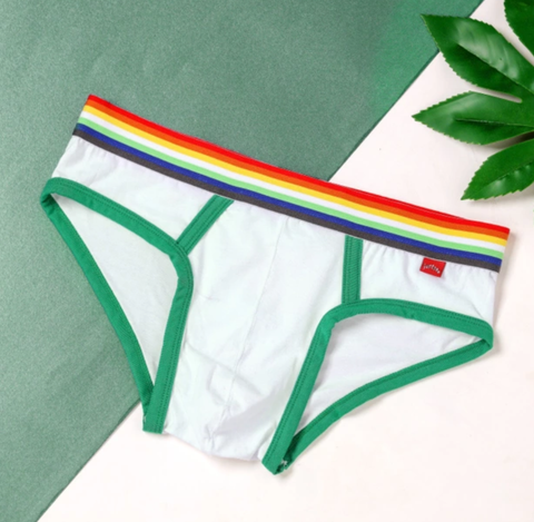 3 Bundle Pack Underwear Sale Rainbow Pride Unisex Striped Red Green Brown  Body Nude Endowed Underwear Briefs Mens Women Boy Shorts Seamless -   Portugal