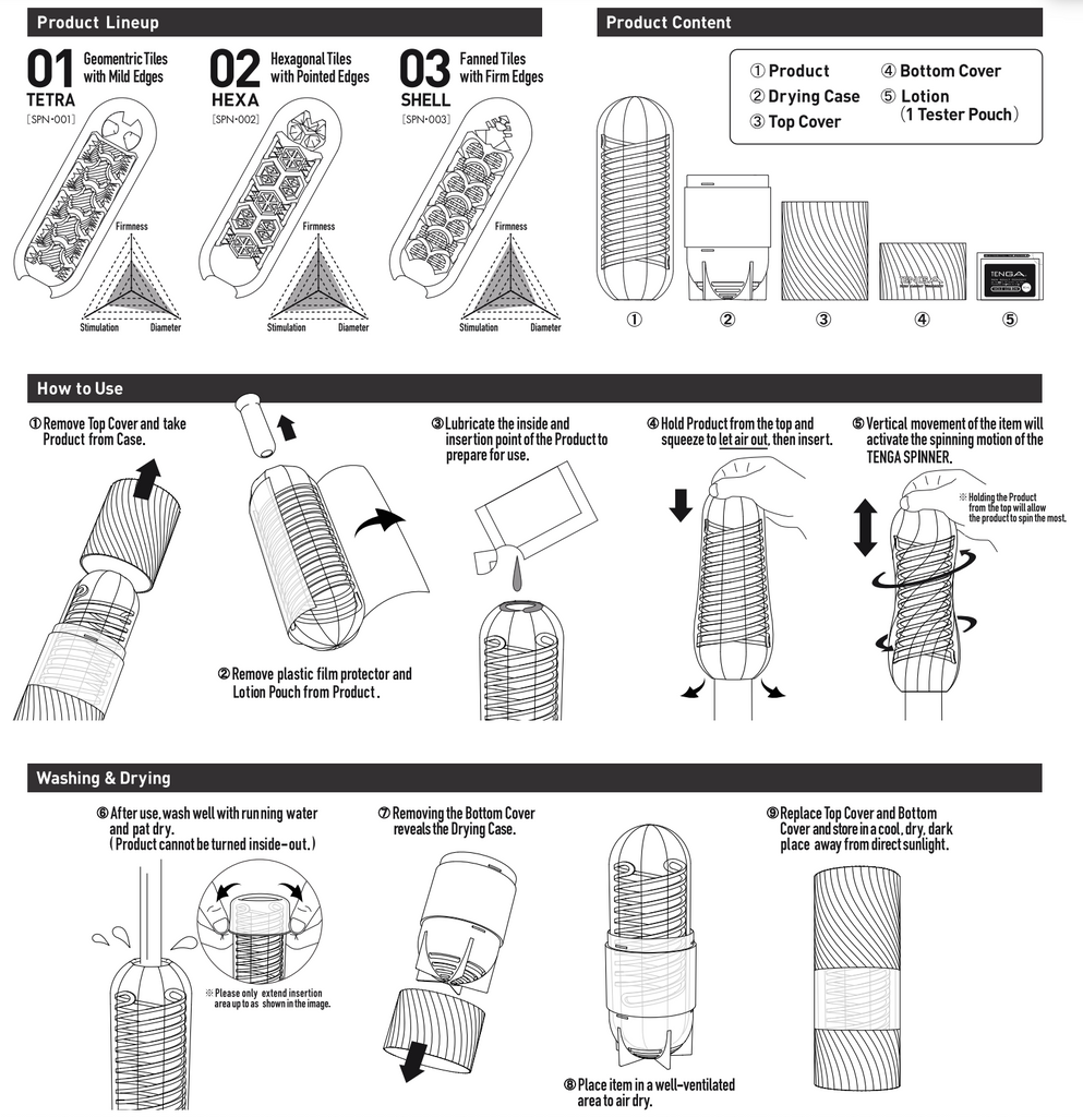 How to use tenga spinner