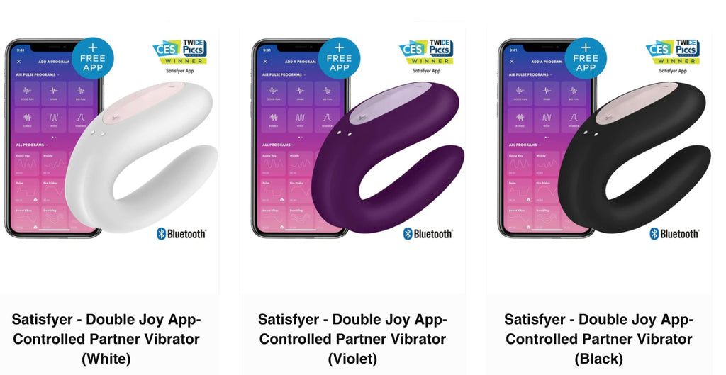 Satisfyer app controlled double joy sex toy