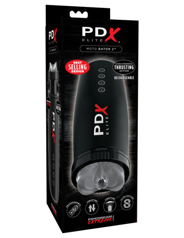 Pipedream - PDX Elite Moto Bator 2 Thrusting Mouth Masturbator (Black)