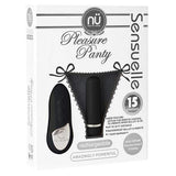 NU - Sensuelle Pleasure Panty 15 ฟังก์ชั่น Bullet พร้อมรีโมทคอนโทรล (สีดำ)