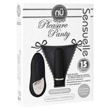 NU - Sensuelle Pleasure Panty 15 Functions Bullet with Remote Control (Black)