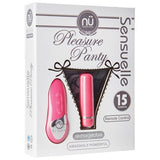 NU - Sensuelle Pleasure Panty รีโมทคอนโทรลไร้สายแบบชาร์จกระสุนได้ (สีชมพู)