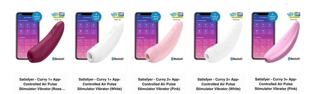 Satisfyer app controlled sex toy curvy