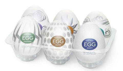 Tenga - 6 Color Pack Masturbator Egg (Multi Colour)