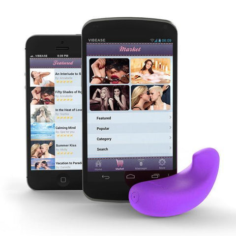 Vibease - iPhone & Android Vibrator (Purple)