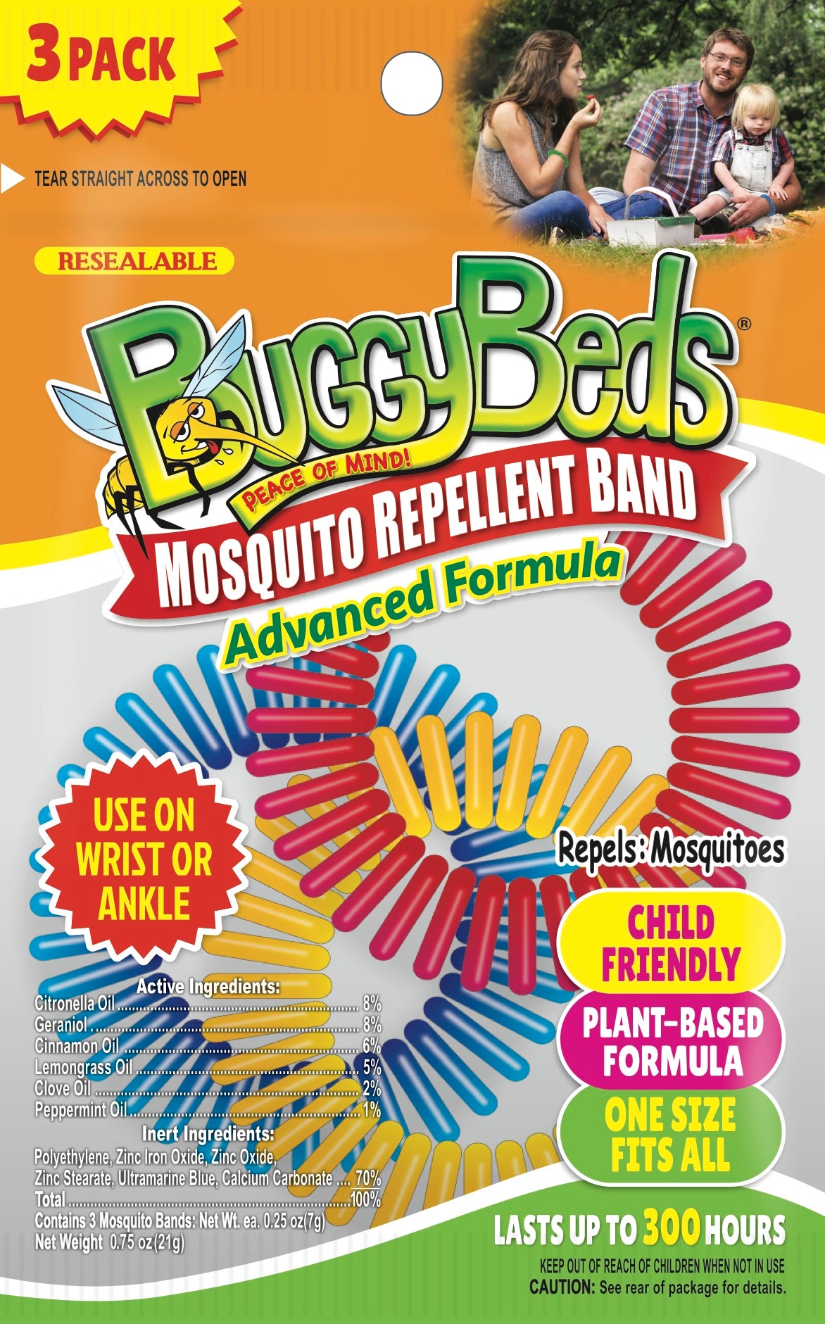 Mosquito Repellent Bands- 3 Pack