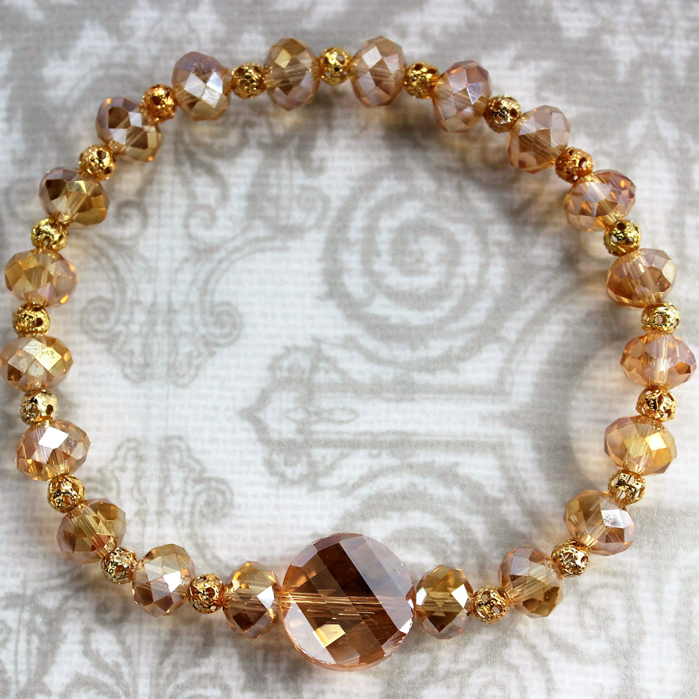 Sahara Sunset Handmade Crystal Bracelet £22.99 | Uneak Boutique