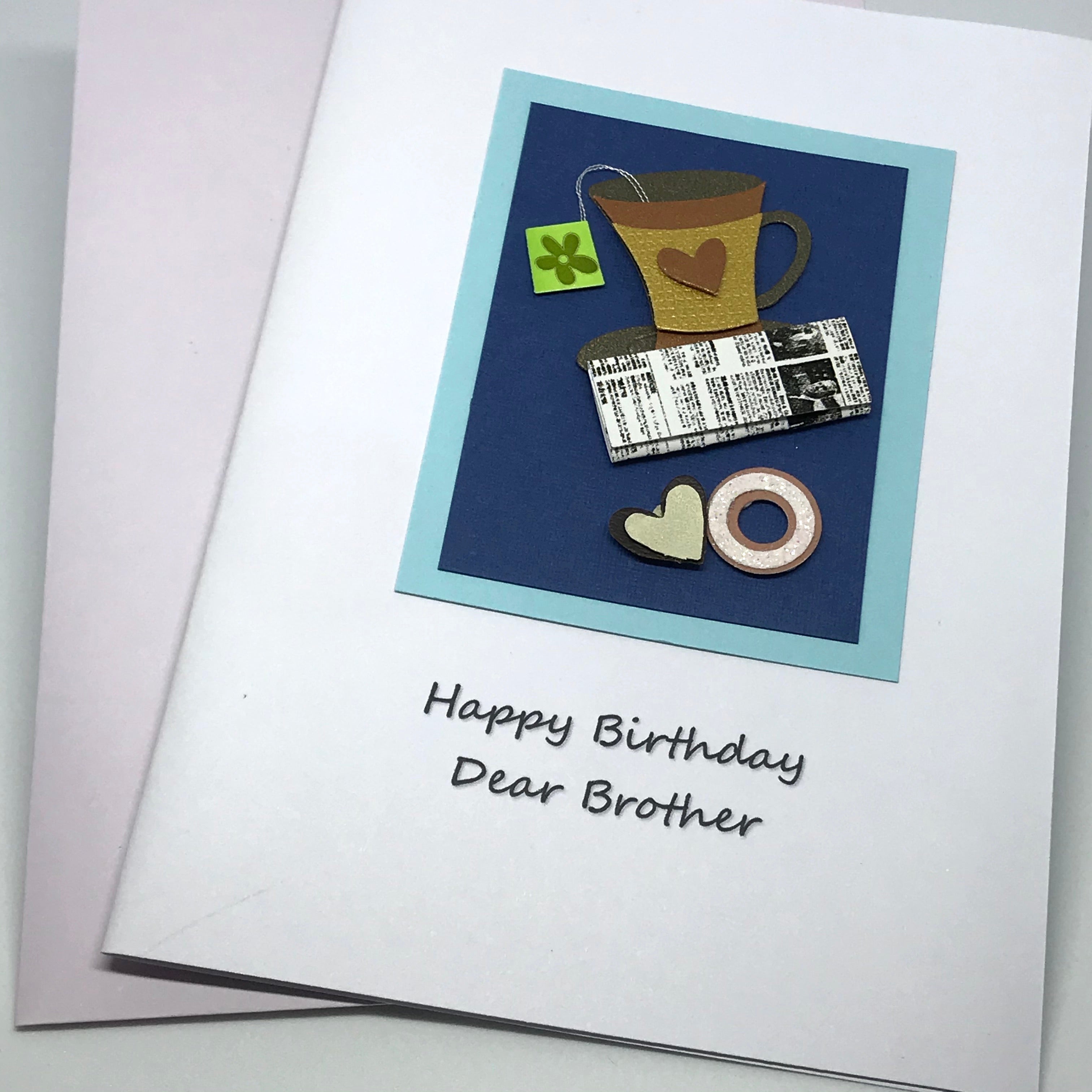 Buy Happy Birthday Brother Handmade Card For 99p Uneak Boutique