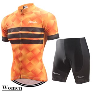 orange cycling kit