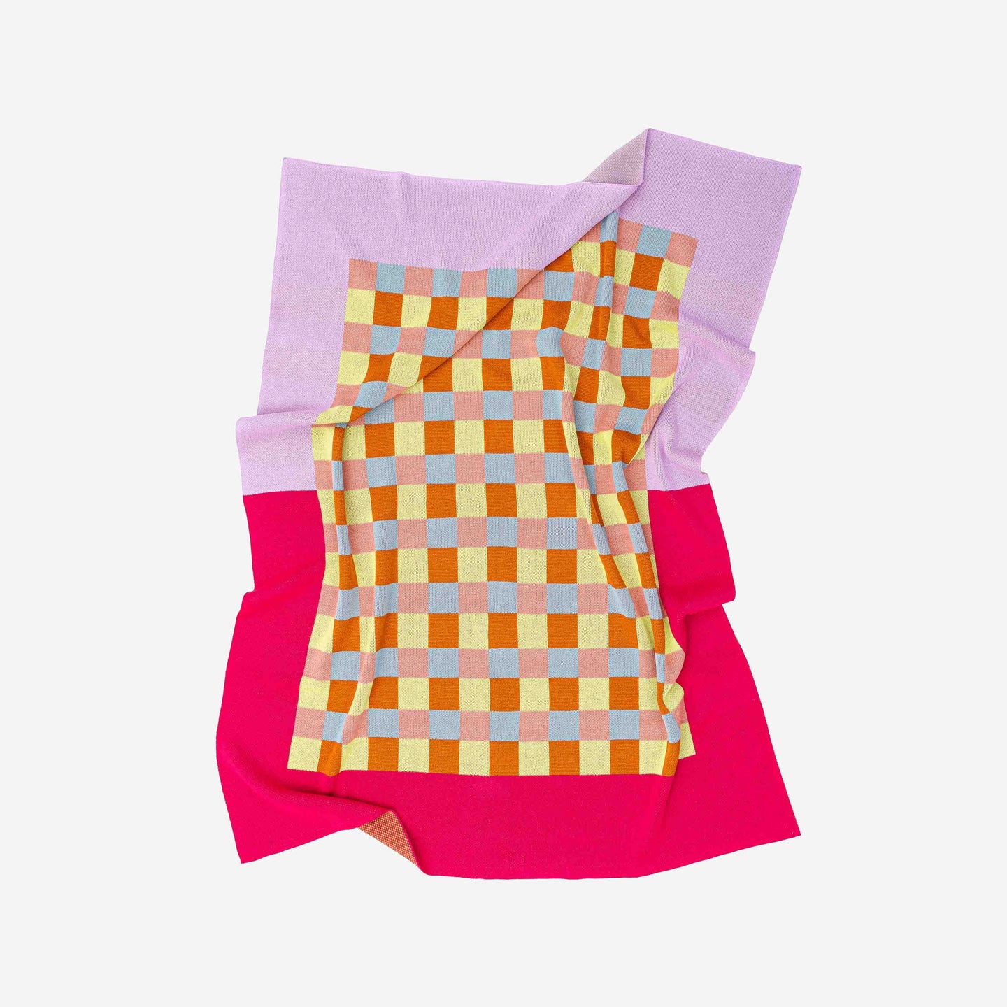 Gingham Checkerboard Throw#N# #N# #N# #N# – VERLOOP | knits