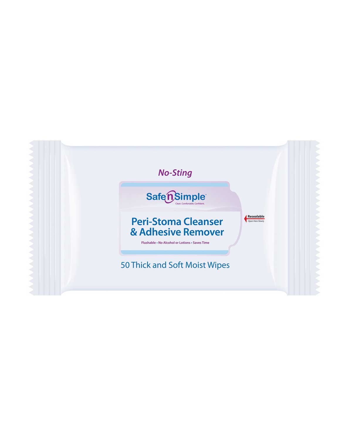 Safe n Simple Peri-Stoma Cleanser & Adhesive Remover, (50/PACKAGE