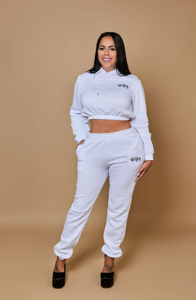 The Wifey Cropped Sweatshirt and Joggers - Bridal Babes product image