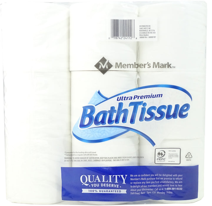 Member's Mark Ultra Premium Bath Tissue, 235 2-ply, 9 rolls — Goisco.com