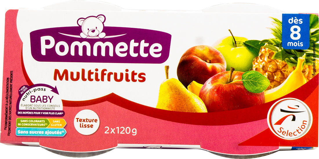 Pommette Multifruit Compote 8 Months 2 X 1 Gr Goisco Com