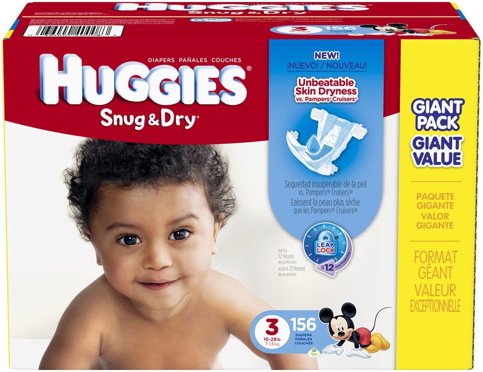 Huggies Snug And Dry Diapers Size 3 7 13 Kg 156 Ct — 7381