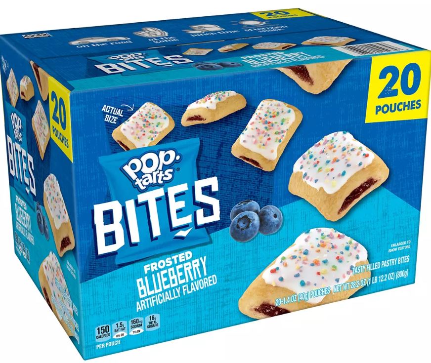 blueberry pop tart bites