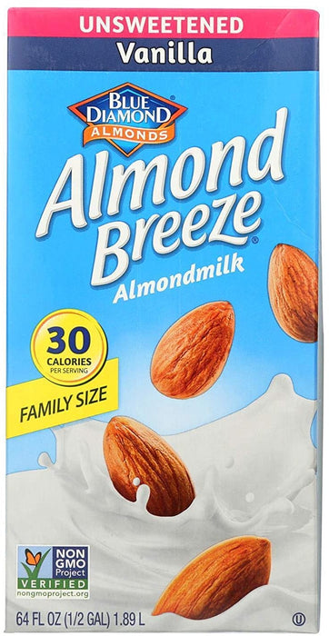 almond breeze unsweetened vanilla