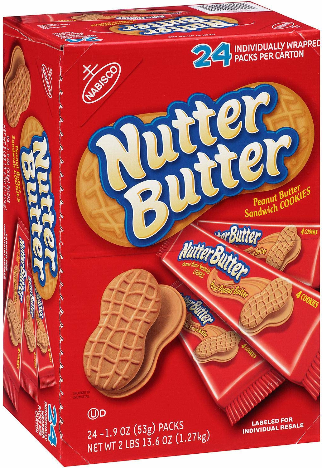 Nabisco Nutter Butter Cookies 24 Ct — 