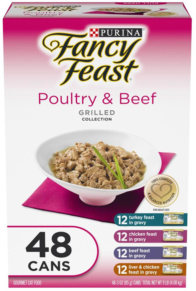 Fancy Feast Pultry & Beef, Variety Pack, 48 ct — Goisco.com