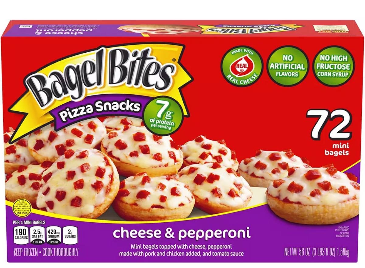 Bagel Bites Cheese And Pepperoni Pizza Snacks Bagel Bites 72 Ct — 