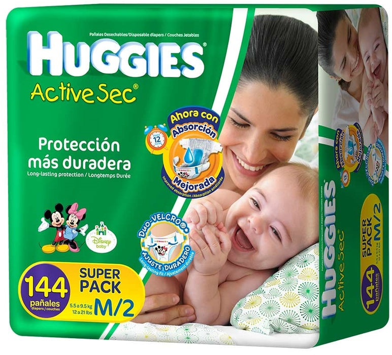 Huggies Active Sec Diapers Size 2, 5.5 