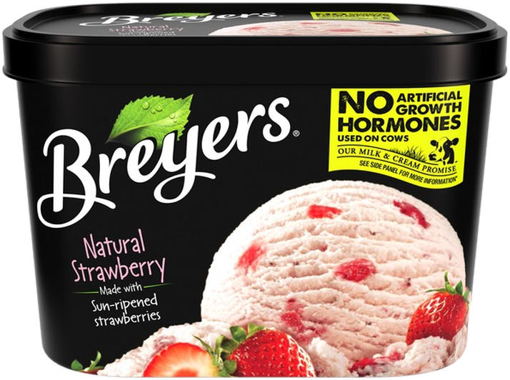 Breyers Strawberry Ice Cream, 48 oz —