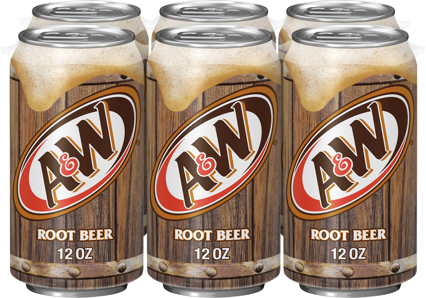 A&W Root Beer Soda Cans, 6-Pack, 6 x 12 oz — Goisco.com