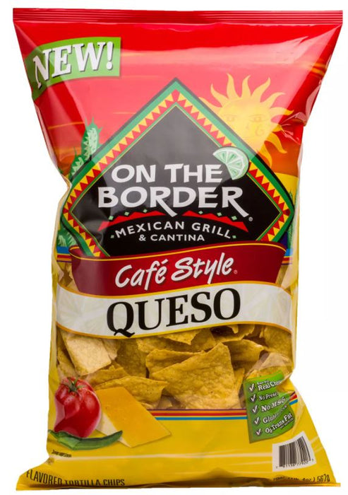 On The Border Café Style Queso Tortilla Chips , 26 oz — 