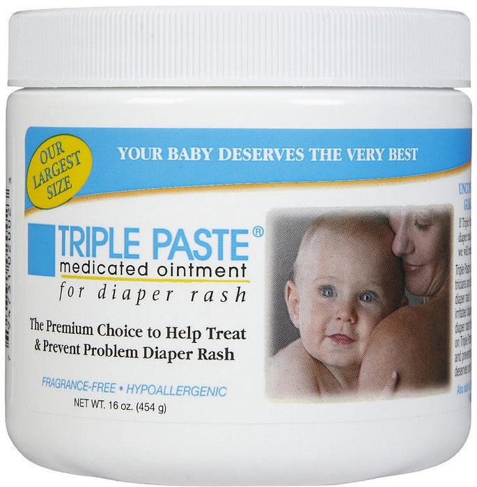 Triple Paste Medicated Ointment For Diaper Rash 16 Oz —