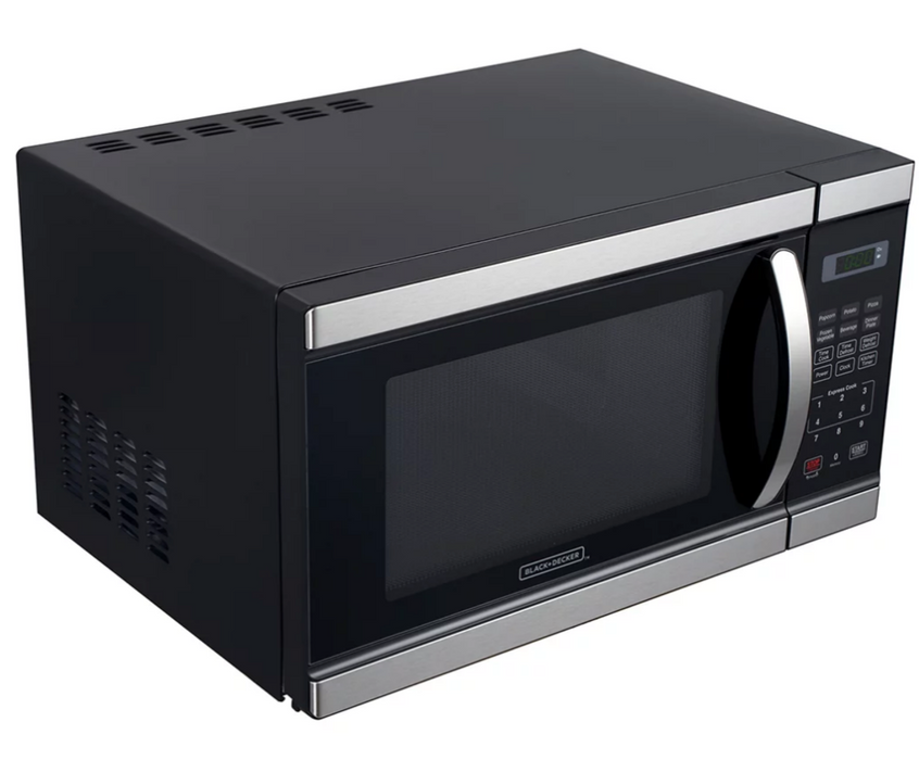 Black & Decker 1.1-Cu Ft. 1000W Microwave, Stainless Steel , 1.1 cu ft ...