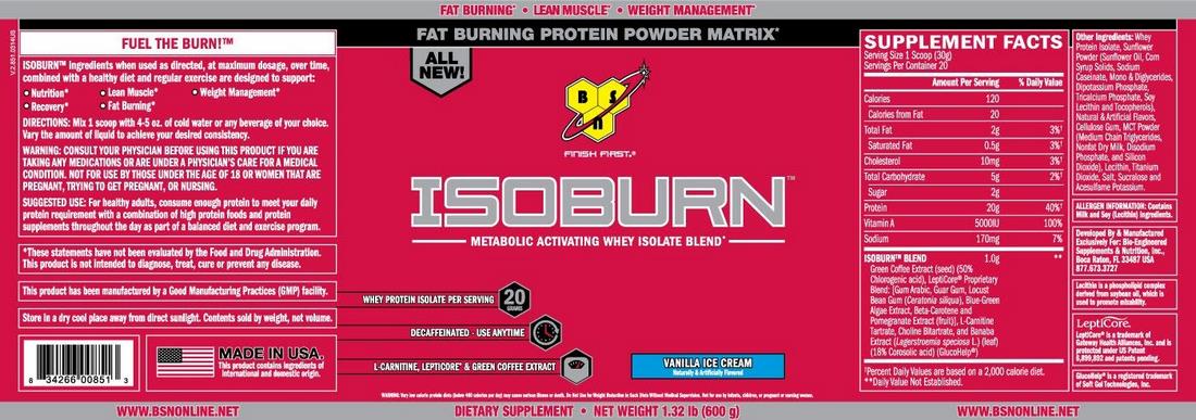 bsn isoburn results