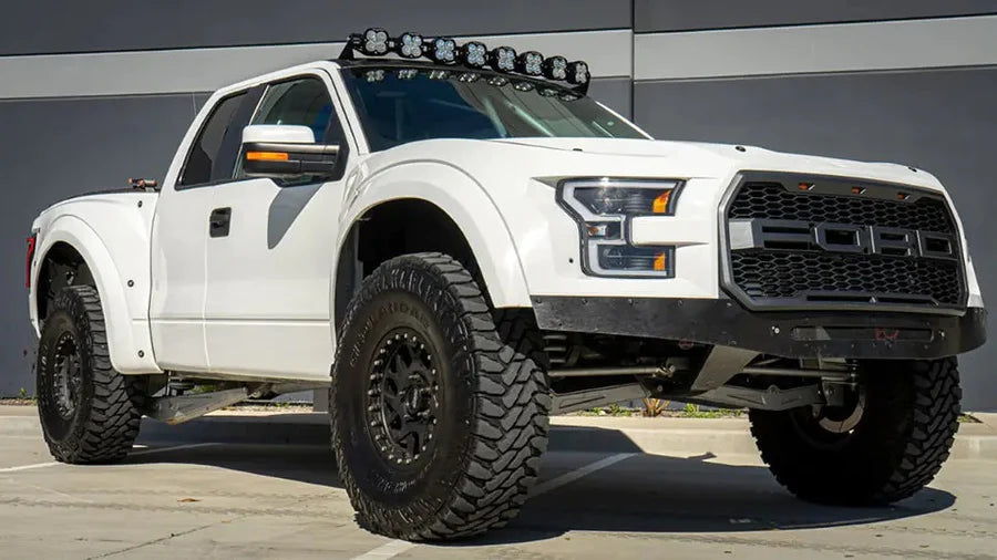 white truck LED light bar