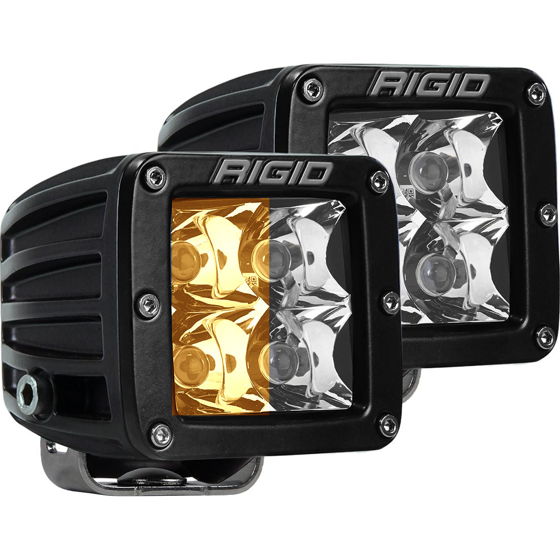 Rigid D-Series Amber Pro Surface Mount Light Pairs For Sale